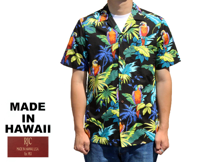 RJC アロハシャツ オウム 鳥