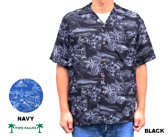 トゥーパームス アロハシャツ ディズニー ミッキーマウス