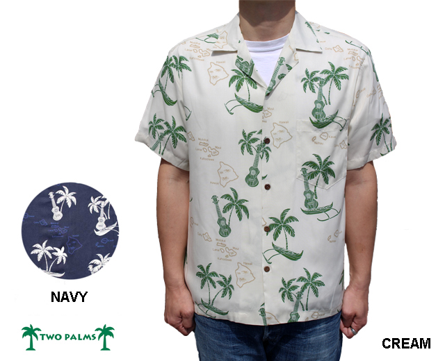トゥーパームス アロハシャツ ハワイ製