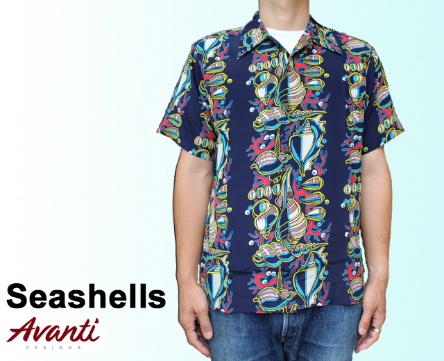 b*t様 AVANTI アロハシャツ XL ネイビー 花柄 Avanti アロハ シャツ XL