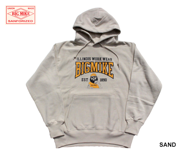 BIGMIKE ビッグマイク カレッジ パーカー フーディ