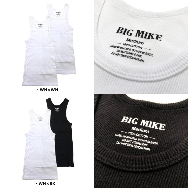 BIG MIKE ビッグマイク 2パック クラシック タンクトップ 2PACK