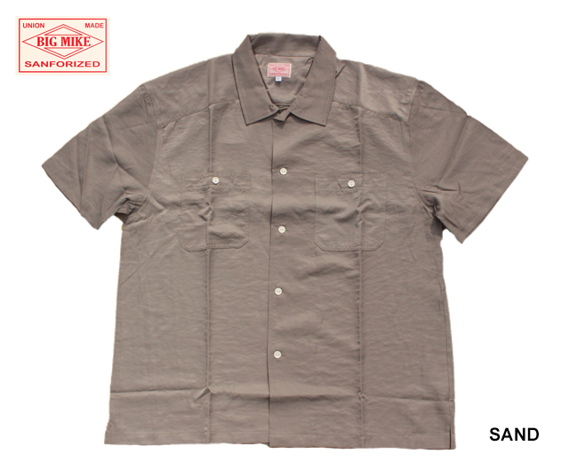 BIGMIKE ビッグマイク 半袖無地シャツ