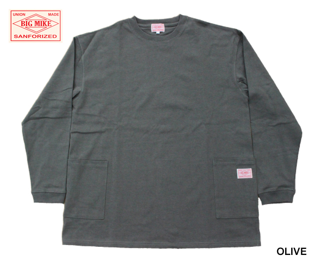 BIGMIKE ビッグマイク Wポケット長袖T