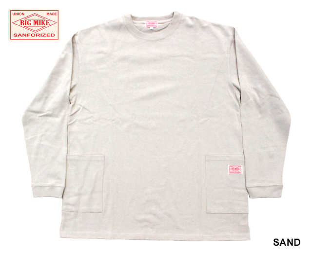 BIGMIKE ビッグマイク Wポケット長袖T
