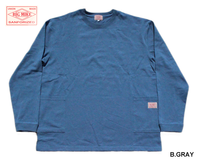 BIGMIKE ビッグマイク Wポケット長袖T