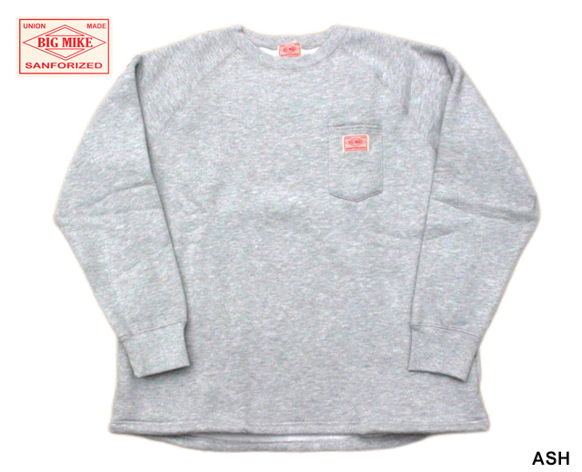 BIGMIKE ビッグマイク サングラスポケットスウェット