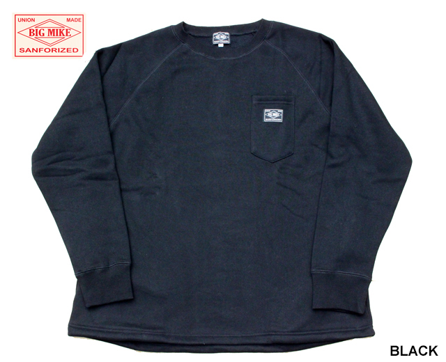 BIGMIKE ビッグマイク サングラスポケットスウェット