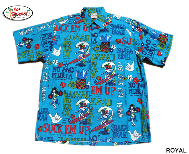 GOBAREFOOT ゴーベアフット アロハシャツ アメリカ製