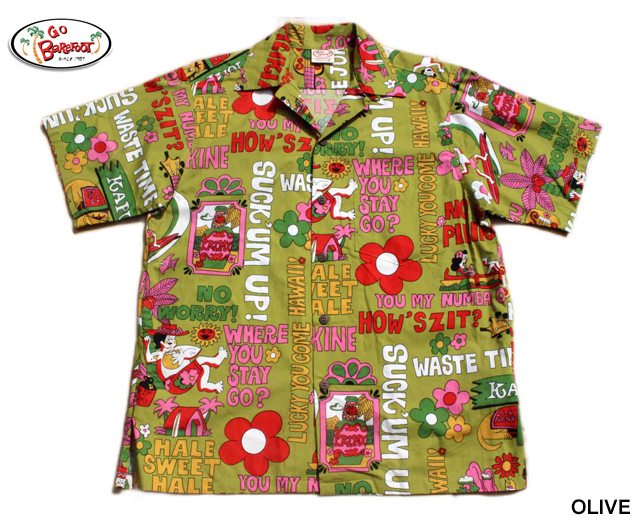 GOBAREFOOT ゴーベアフット アロハシャツ アメリカ製