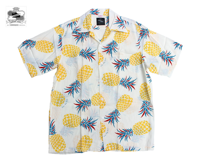 Kona Bay Hawaii コナベイハワイ アロハシャツ パイナップル