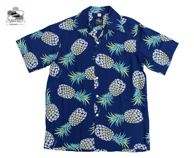 Kona Bay Hawaii コナベイハワイ アロハシャツ パイナップル