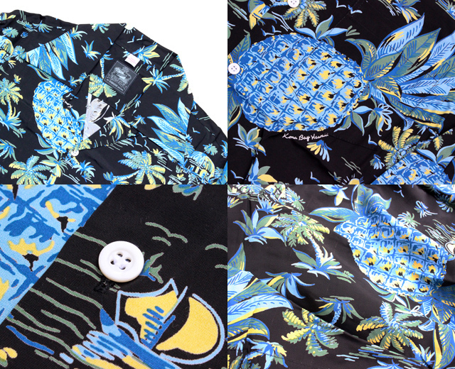 KONABAYHAWAII コナベイハワイ 長袖 アロハシャツ