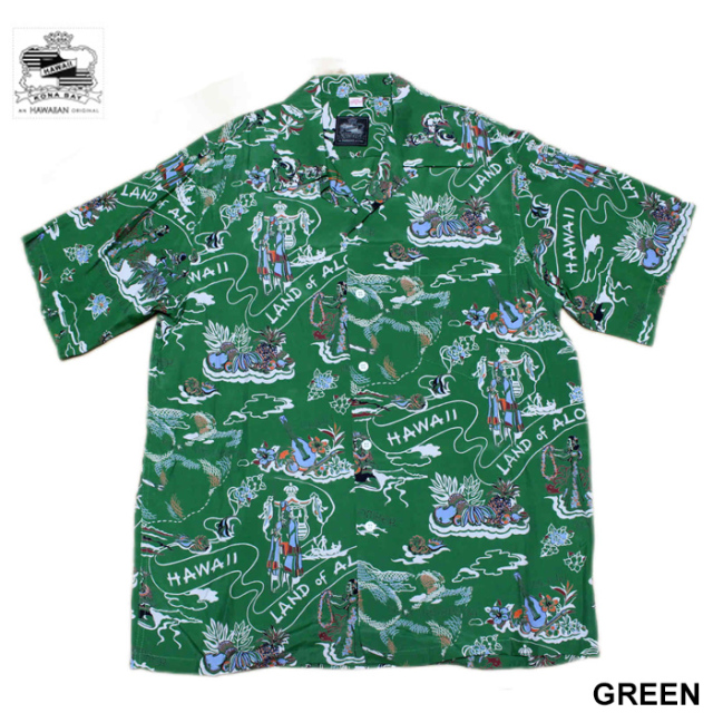 KONABAYHAWAII コナベイハワイ アロハシャツ