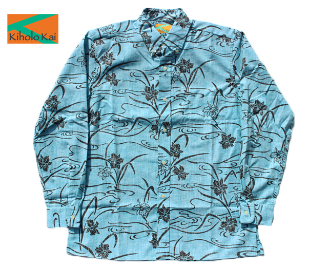 Kiholokai キホロカイ 長袖アロハシャツ