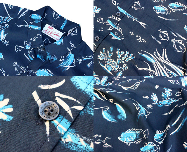 KAHALA カハラ アロハシャツ FRESH SKETCH フレッシュスケッチ