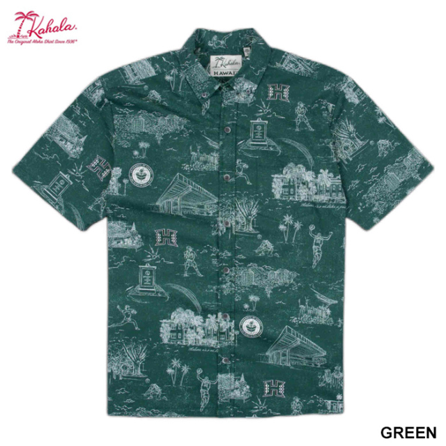 KAHALA カハラ アロハシャツ ハワイ大学 ハワイ製