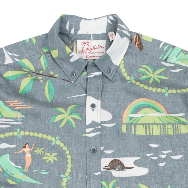 KAHALA カハラ アロハシャツ ニックカッチャー ハワイ製