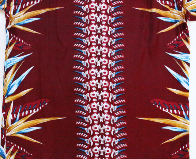 KAMEHAMEHA カメハメハ アロハシャツ バードオブパラダイス レーヨン