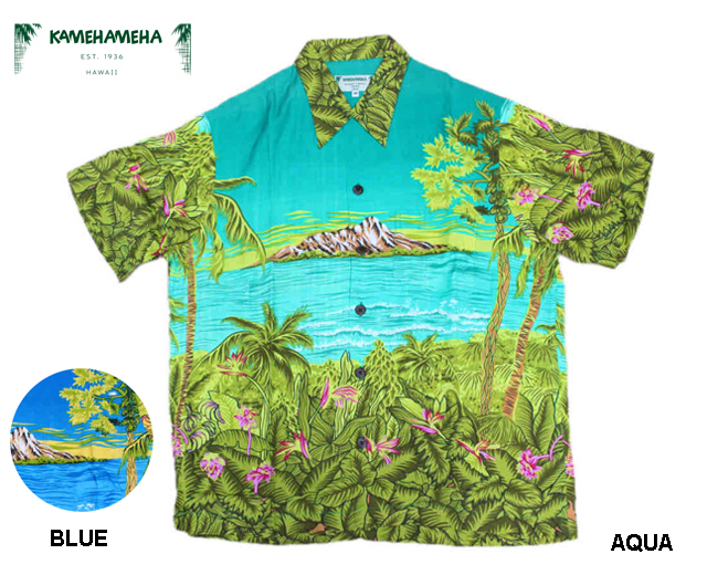 KAMEHAMEHA カメハメハ アロハシャツ タイ製