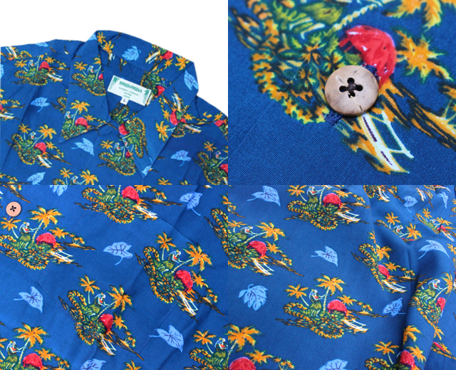 KAMEHAMEHA カメハメハ アロハシャツ タイ製