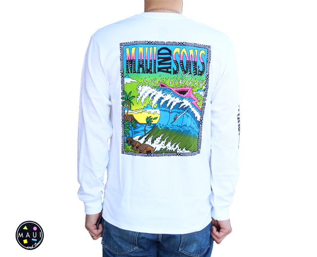 Maui and Sons マウイアンドサンズ 長袖Tシャツ ロンT 「Big Mouth L/S