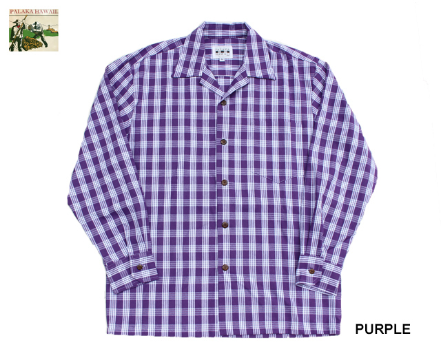 L/S PALAKA HAWAII パラカハワイ Palaka Shirts パラカシャツ ハワイ製