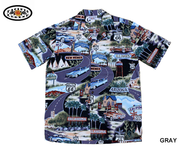 パシフィックレジェンド　アロハシャツ