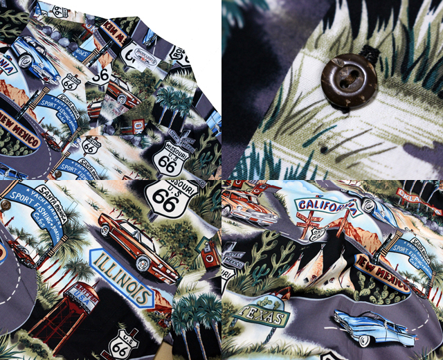 パシフィックレジェンド　アロハシャツ