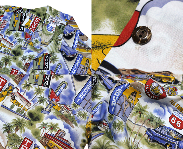 パシフィックレジェンド　アロハシャツ