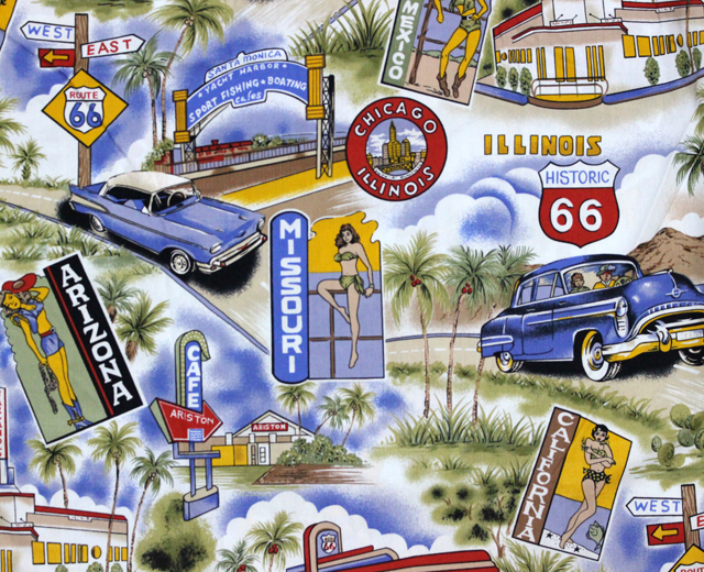 パシフィックレジェンド　アロハシャツ