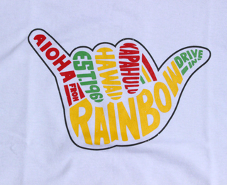 レインボードライブイン ラスタ 半袖Tシャツ