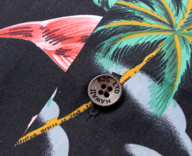 RJC ロバート・J・クランシー アロハシャツ フラミンゴ ボーイズサイズ