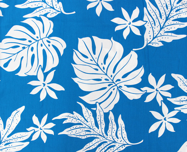 RJC ロバート・J・クランシー アロハシャツ ハワイ製 モンステラ 青