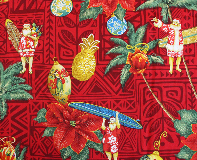 RJC/ロバート・J・クランシー アロハシャツ クリスマス サンタ ハワイ