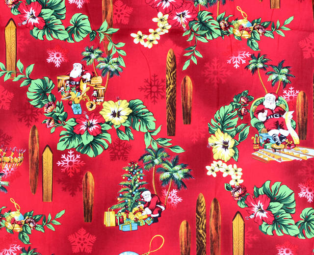 RJC アロハシャツ ハワイ製 サンタ クリスマス