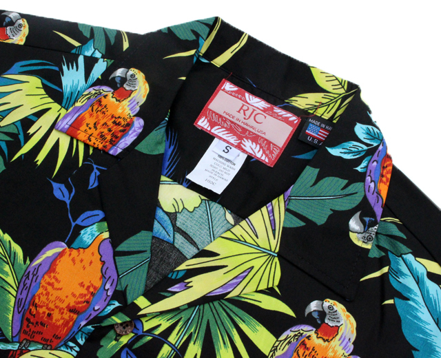 RJC ロバート・J・クランシー アロハシャツ オウム パロット 鳥 ハワイ
