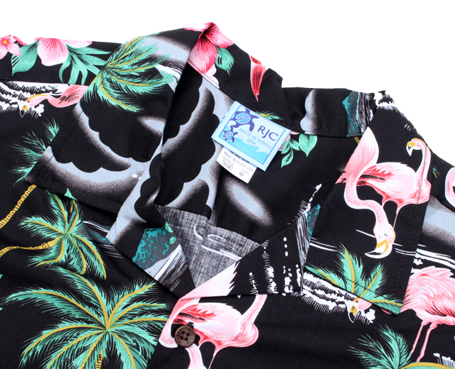 RJC ロバート・J・クランシー アロハシャツ フラミンゴ ボーイズサイズ