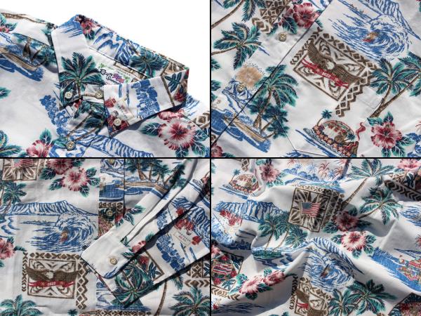 レインスプーナー 長袖 アロハシャツ