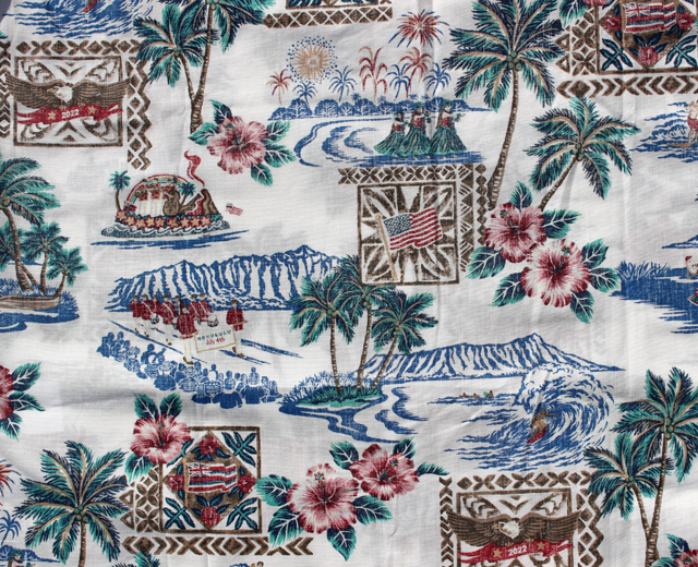 レインスプーナー 長袖 アロハシャツ