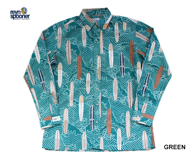 WCS2025 限定REYN SPOONER レインスプナーアロハシャツ緑XL② ショップ
