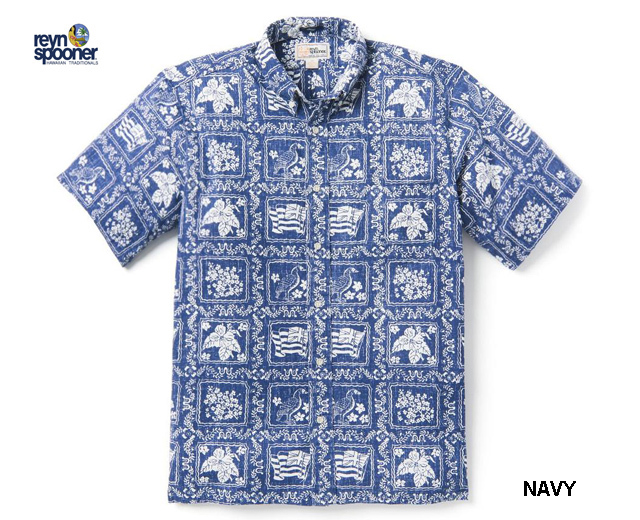 ReynSpooner レインスプーナー ラハイナセーラー アロハシャツ