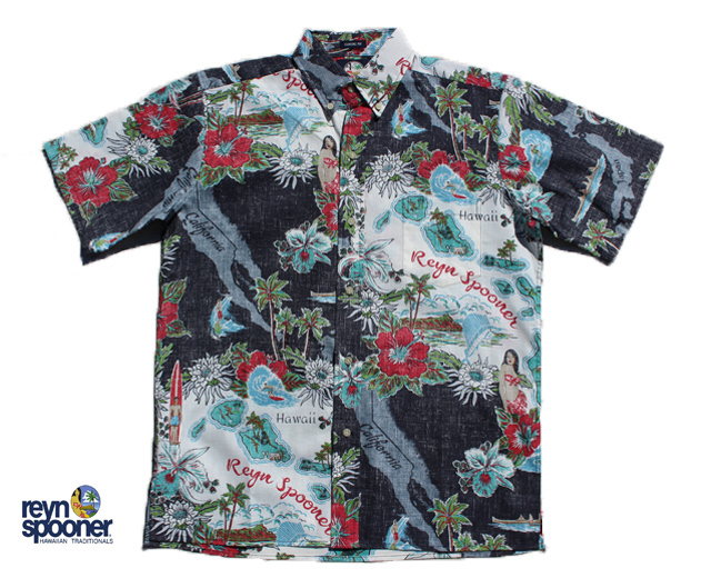 Reyn Spooner/レインスプーナー アロハシャツ ラハイナセーラー 白