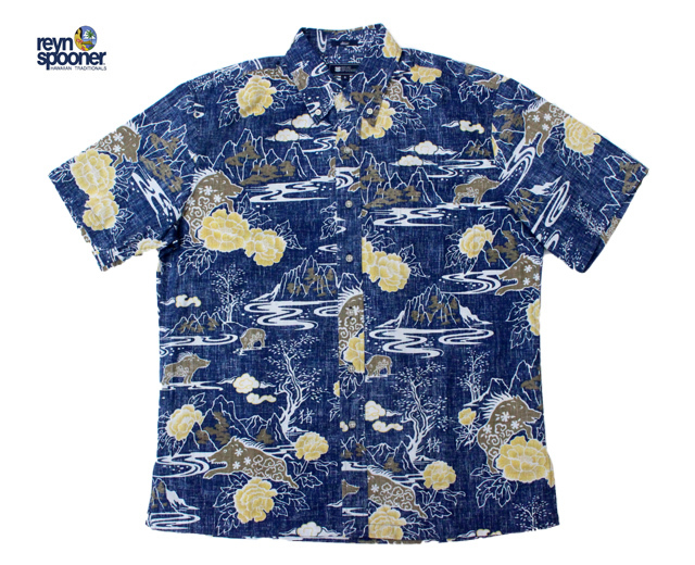 Reyn Spooner/レインスプーナー アロハシャツ ラハイナセーラー 白