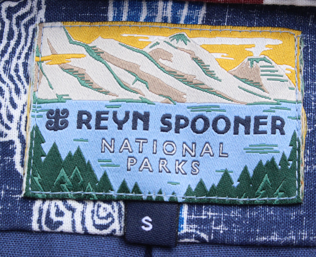 Reyn Spooner/レインスプーナー アロハシャツ ボルケーノ ナショナル