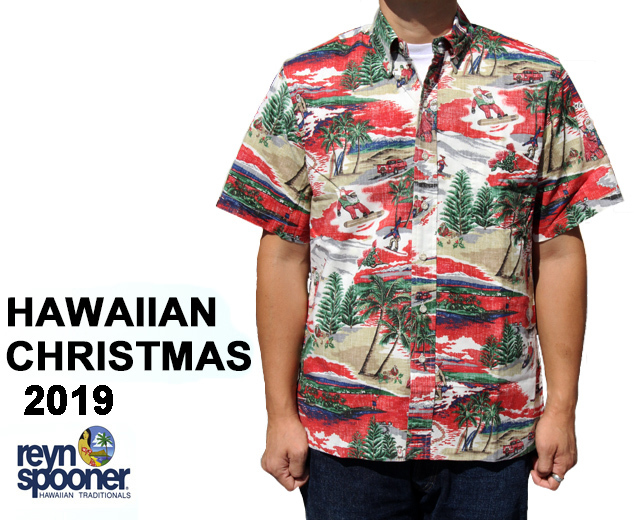 Reyn Spooner レインスプーナー アロハシャツ ハワイアンクリスマス 