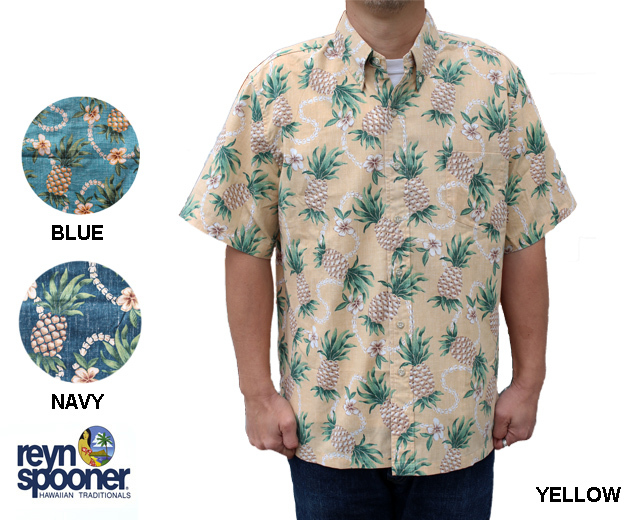 レインスプーナー アロハシャツ パイナップル