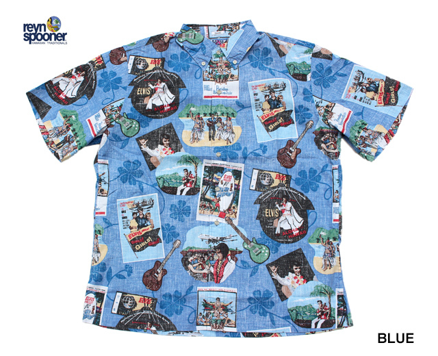 Reyn Spooner レインスプーナー アロハシャツ ELVIS IN HAWAII  