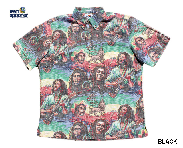 Reynspooner レインスプーナー アロハシャツ BOB MARLEY TUFF GONG