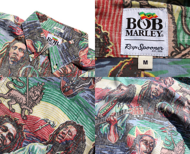 Reynspooner レインスプーナー アロハシャツ BOB MARLEY TUFF GONG